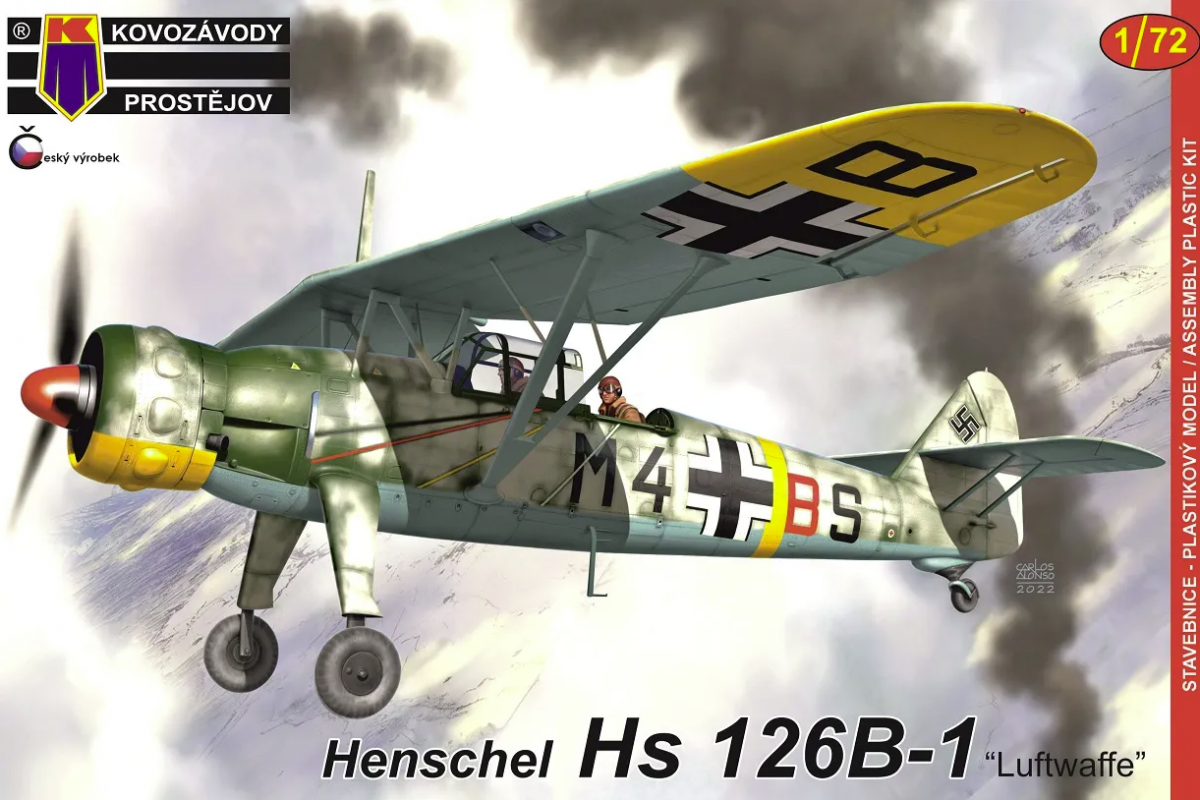 Kovozavody Prostejov KPM0336 Henschel Hs 126B-1 "Luftwaffe" 1/72