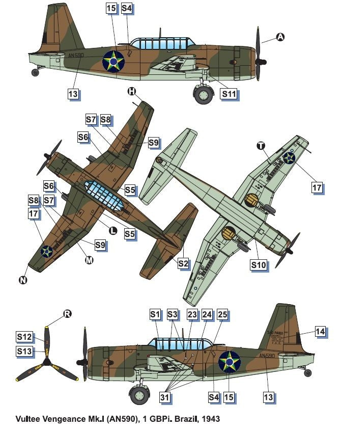 Dora Wings 72038 Vultee A-31 Vengeance 1/72 – zdjęcie 7