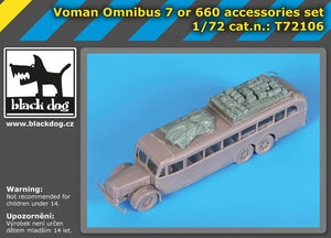 Black Dog T72106 Voman Omnibus 7 or 660 accessories set for Roden 1/72 – immagine 2