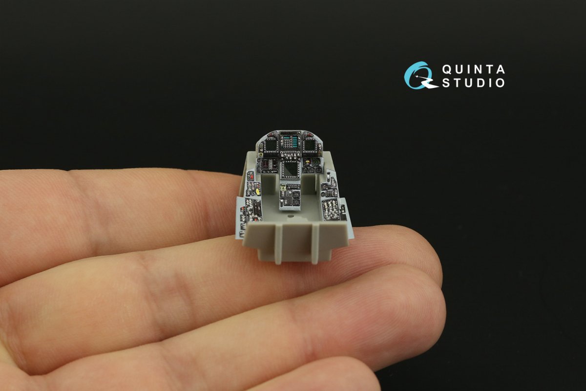 Quinta Studio QDS-48280 F/A-18C late 3D-Printed &amp;amp; coloured Interior on decal paper (HobbyBoss)(Small version) 1/48 – zdjęcie 3