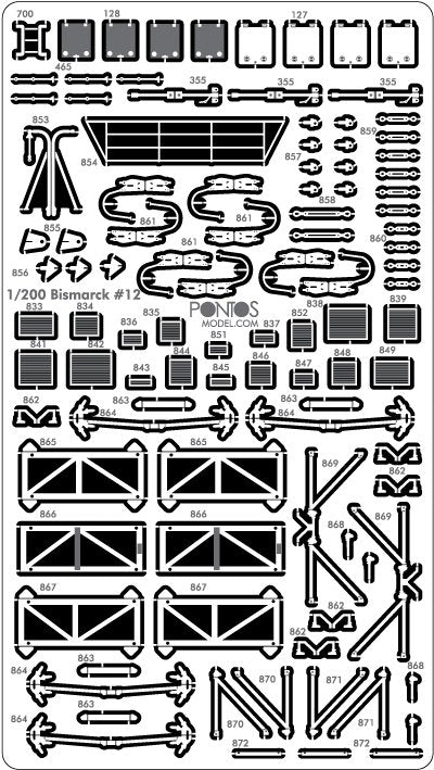 Pontos 22001F2 BISMARCK 1941 Detail Up Set Basic Ver.2 1/200 – immagine 13