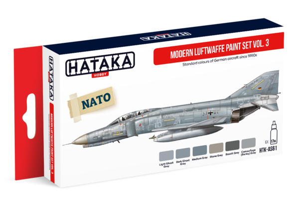 Hataka Hobby HTK-AS61 Ensemble de pantalons de la Luftwaffe moderne v.3 (6x17ml)