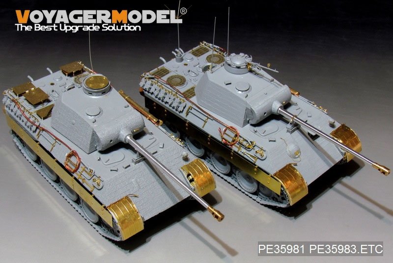 Voyager Model PE35983 WWII German Panther D Tank Late version Basic For TAKOM 2104 1/35 – immagine 3