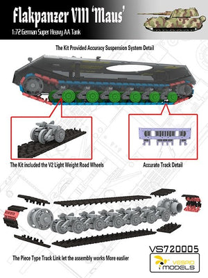Vespid Models VS720005 Flakpanzer VIII MAUS 1/72 – immagine 2
