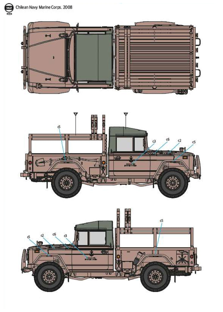 Academy 13551 R.O.K. Army K311A1 1/35 – zdjęcie 11