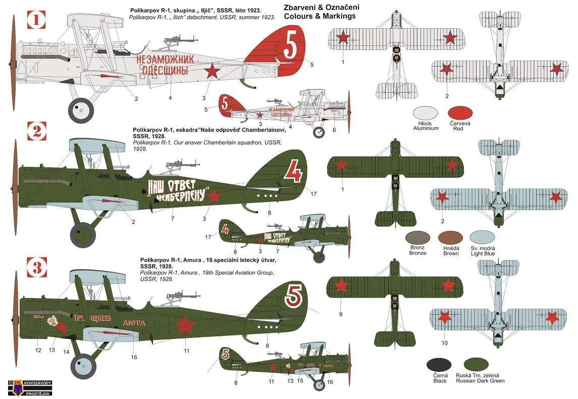 Kovozavody Prostejov KPM0313 Polikarpov R-1 1/72 – Bild 2