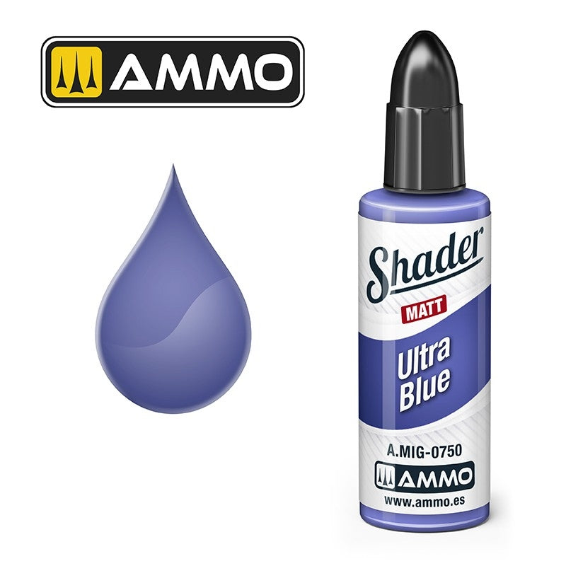 AMMO of Mig Jimenez A.MIG 0750 Ultra Blue Shader Matt