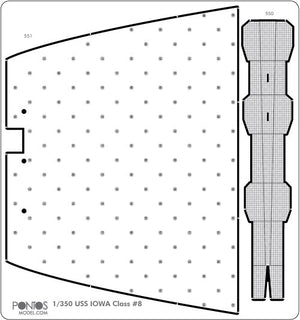 Pontos 35008F1 USS BB-62 New Jersey 1982 Kit de détails (1/350) – image 13