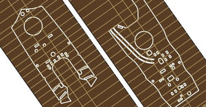 Hasegawa QG58 (72158) Linoleum Deck for Destroyer Shimakaze &amp;quot;late type&amp;quot; 1/350 – immagine 2