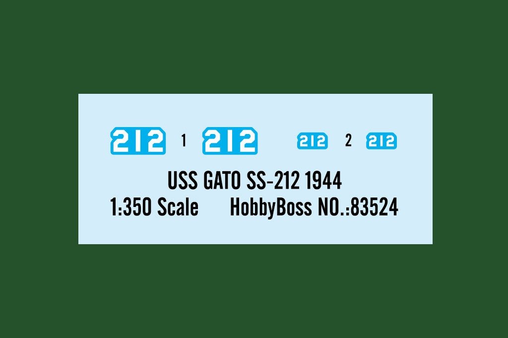 Hobby Boss 83524 U.S. Navy Submarine &amp;quot;Little Shark&amp;quot; SS-212 1944 1/350 – immagine 3