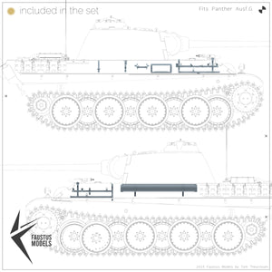 Faustus Models FM35022 Panther Ausf.G Tool Racks [Open] 1/35