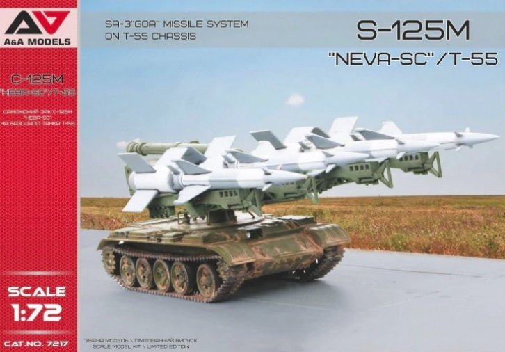 A&amp;amp;A Models 7217 S-125M &amp;quot;Neva-SC&amp;quot;/T-55 SA-3 Goa Missile System on T-55 Chassis 1/72