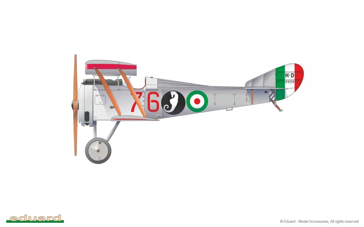Eduard 11139 IL Magnifico Hanriot HD.I in Italian Service Limited Edition 1/48 – imagen 4