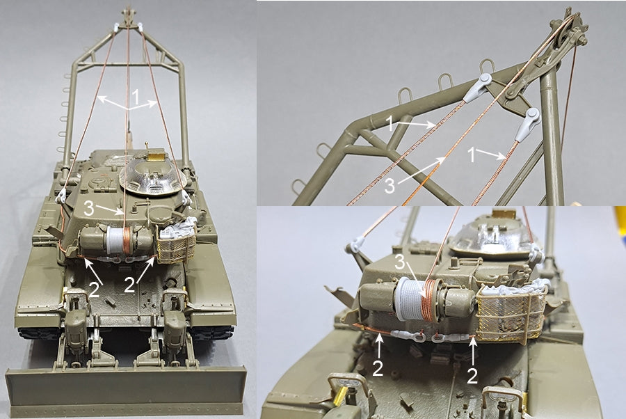 Kit de mise à niveau Eureka XXL ER-3572 pour le véhicule de génie de combat M728, compatible avec la maquette AFV Club 35254 au 1/35 – image 7