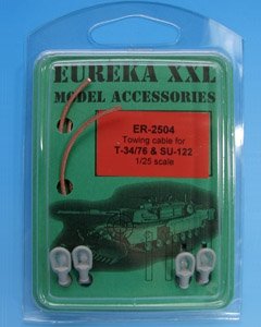 Eureka XXL ER-2504 Towing cable for T-34/76 Tank &amp; SU-85/100/122 SPGs 1/25