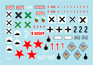 Star Decals 35-C1040 StuG III de l&amp;#39;Axe/Europe de l&amp;#39;Est (2) 1/35 – image 3