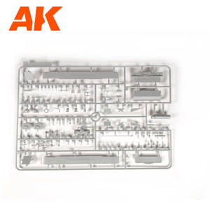 AK Interactive AK35504-B PZ.KPFW.IV AUSF.D AFRIKA KORPS + 5 FIGURES GERMAN TANK CREW AFRIKA KORPS 1/35 – immagine 9
