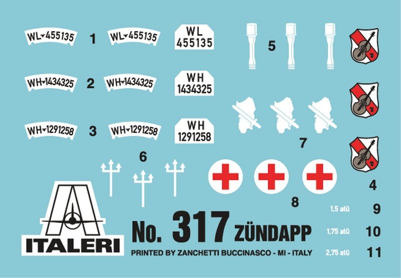 Italeri 0317 ZUNDAPP KS750 WITH SIDECAR 1/35 – immagine 4