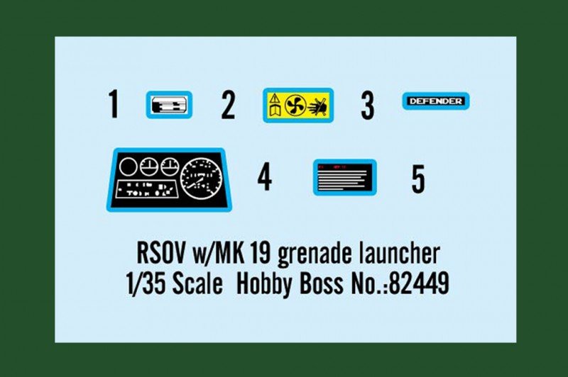 Hobby Boss 82449 RSOV w/MK 19 grenade launcher 1/35 – zdjęcie 2