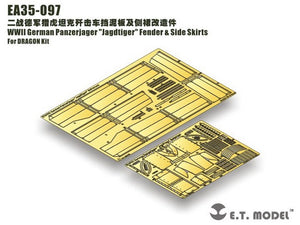 E.T. Model EA35-097 WWII German Panzerjager &amp;quot;Jagdtiger&amp;quot; Fender &amp;amp; Side Skirts For DRAGON Kit 1/35 – Bild 5