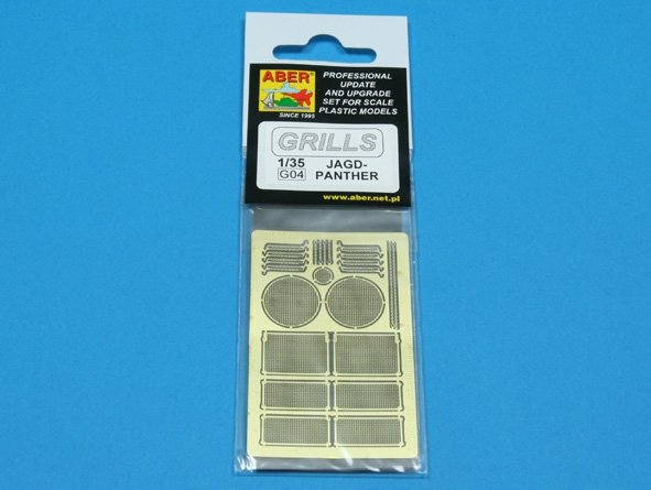 Aber 35G04 Grilles for german self-propelled gun Jagdpanther 1/35 – immagine 4