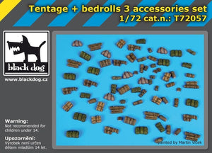 Black Dog T72057 Tentage plus bedrols 3 accessories set 1/72 – Bild 3