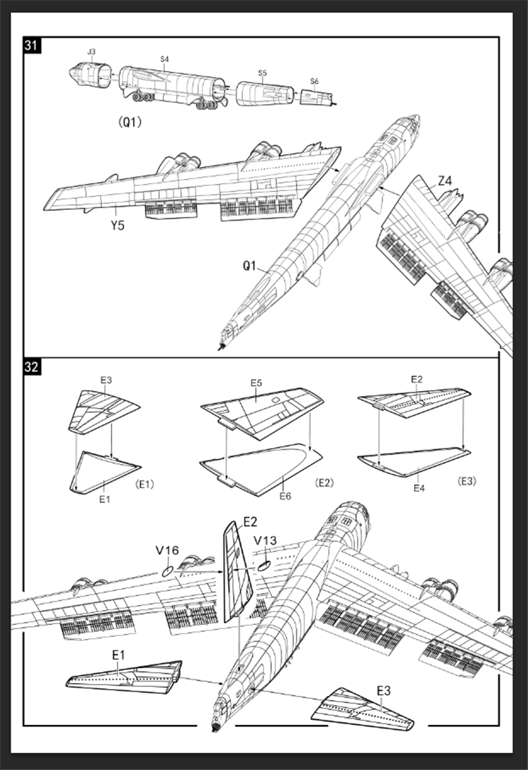 Modelcollect UA72200 B-52H U.S. Stratofortress strategic Bomber 1/72 – immagine 37