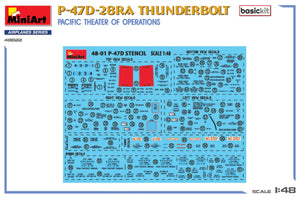 MiniArt 48022 P-47D-28RA THUNDERBOLT. PACIFIC THEATER OF OPERATIONS. BASIC KIT 1/48 – zdjęcie 7
