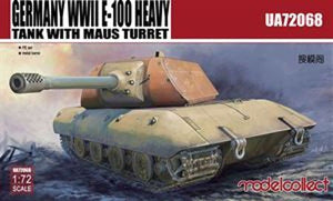 Modelcollect UA72068 German E-100 Heavy Tank w/Mouse Turret 1/72