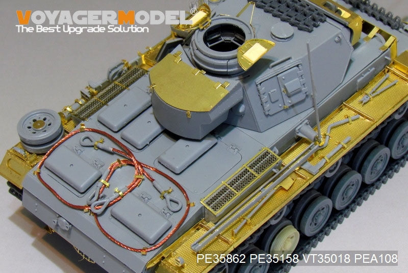 Maquette Voyager PE35862, char allemand Pz.KPfw.III Ausf.L de base de la Seconde Guerre mondiale, pour DRAGON 6387 au 1/35 – image 9