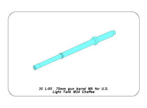 Aber 35L-085 75mm Gun barrel for U.S. light tank M24 Chaffee 1/35 – Bild 9