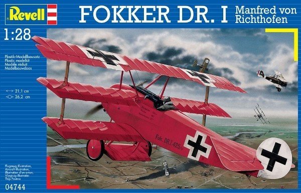 Revell 04744 Fokker Dr.I Richthofen 1/28