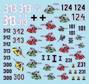 Star Decals 35-C1358 s.Pz.Abt. 505 1943-44 Tiger I on Eastern front 1944-45. Early and mid production Tiger I and Befehls-Tiger 1/35 – immagine 3
