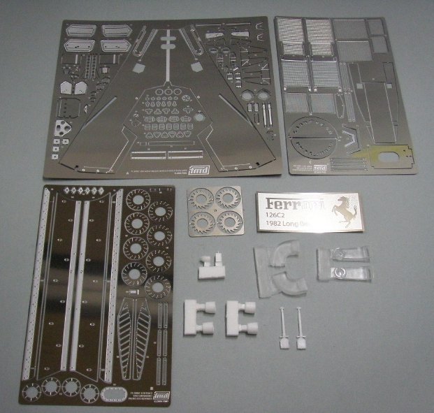 Kit de pièces de super détail KA Models FE-20002 Ferrari 126C2 Long Beach pour maquette Fujimi 1/20