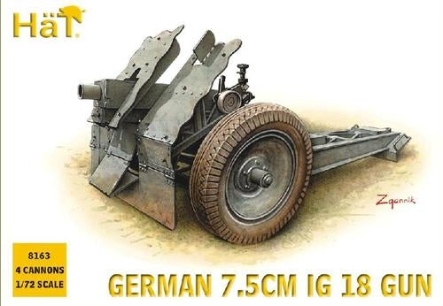 Hat 8163 German 7.5cm Infantry Gun 1/72