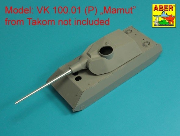 Aber 35L-327 Barrel 128mm PaK 44 L/55 for Vk 100.01(P) MAMMUT / Lufa 128mm PaK 44 L/55 do Vk 100.01(P) MAMMUT 1/35 – Bild 5