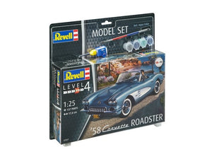 Revell 67037 58 Corvette Roadster Model Set 1/25