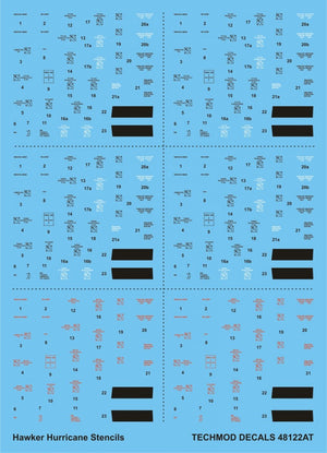 Techmod 48122 Hurricane Stencils 1/48 – Bild 2
