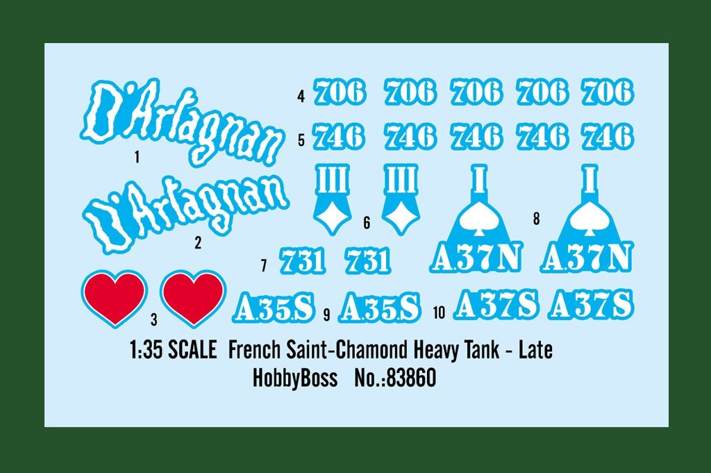 Hobby Boss 83860 French Saint-Chamond Heavy Tank - Late 1/35 – imagen 3