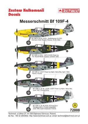 Techmod 72008 - Messerschmitt Bf 109F-4 1/72 – Bild 2