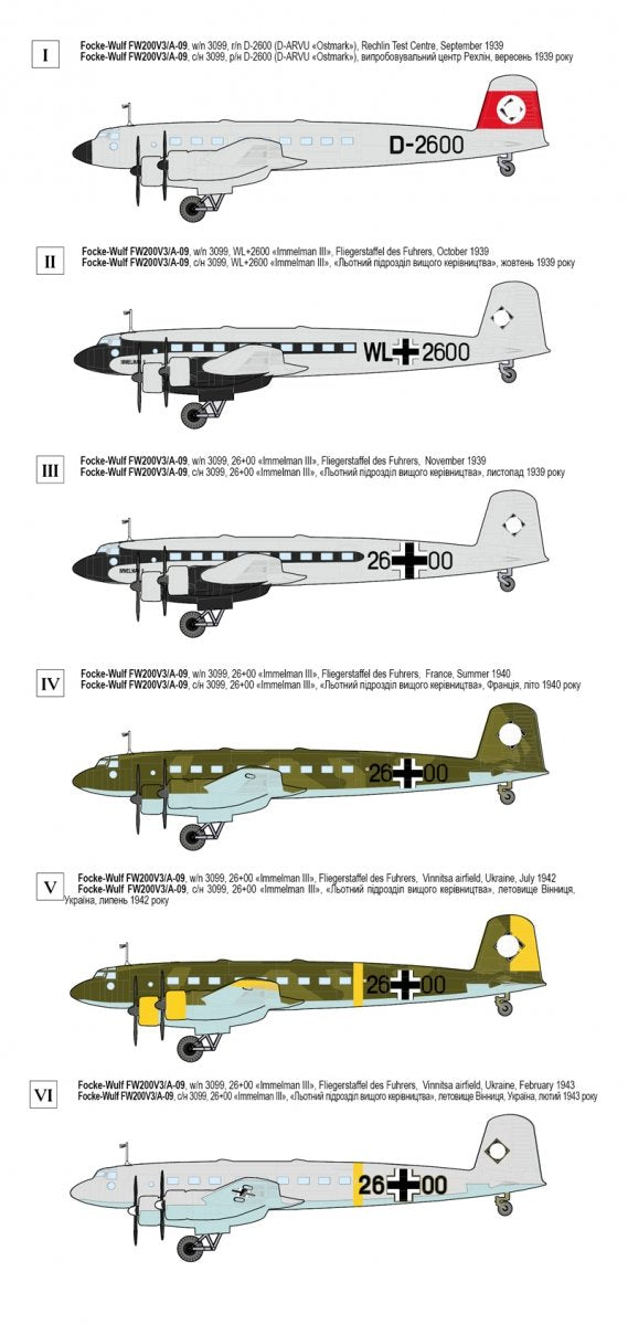 Roden 343 Focke Wulf FW200V3/A-09 Immelman III 1/144 – immagine 3