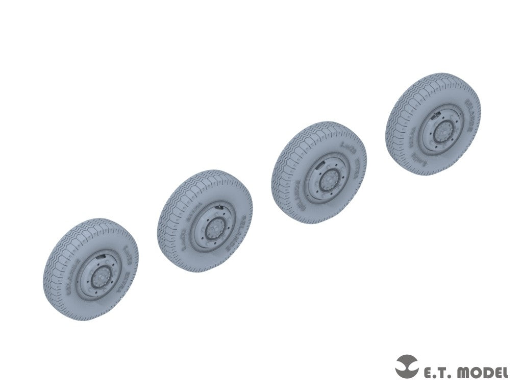 E.T. Model P35-103 WWII German Sd.Kfz.234 Small Diameter Weighted Wheels Type.3 1/35 – zdjęcie 2