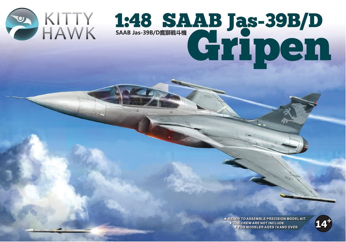 Kitty Hawk 80118 Jas-39B/D Gripen 1/48
