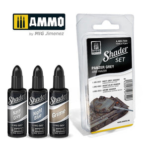 Munitions pour Mig 7320 SHADER Set Panzer Gray 3x10ml