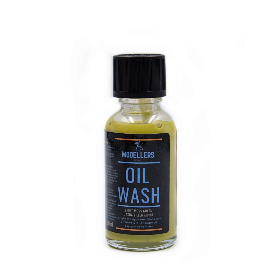Modellers World MWW003 Oil Wash: Bright green moss 30ml