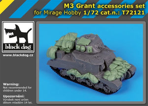 Black Dog T72121 M 3 Grant accessories set for Mirage Hobby 1/72 – Bild 6