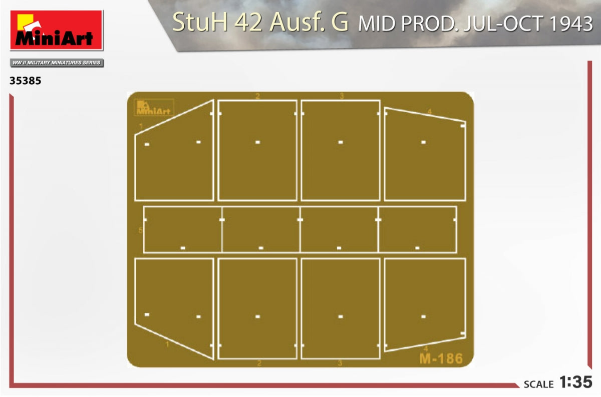 MiniArt 35385 StuH 42 Ausf. G MID PROD. JUL-OCT 1943 1/35 – zdjęcie 3