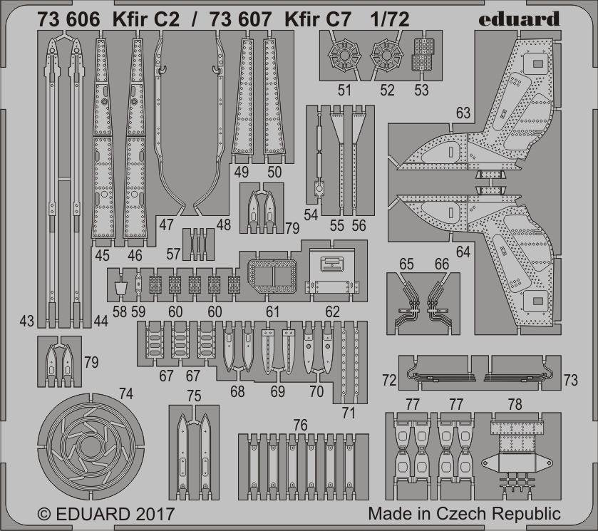 Eduard 73607 Kfir C7 AMK 1/72 – imagen 2