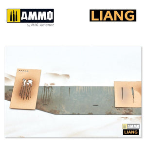 Liang 0002 Streaking &amp;amp; Wet Effects Airbrush Stencils – Bild 5