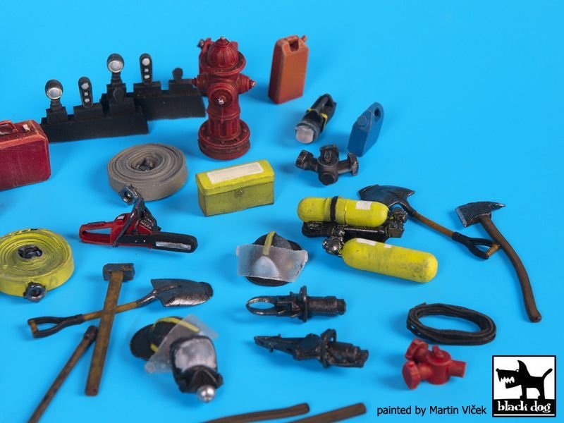 Ensemble d&amp;#39;accessoires pour pompiers Black Dog T35144, échelle 1/35 – image 3